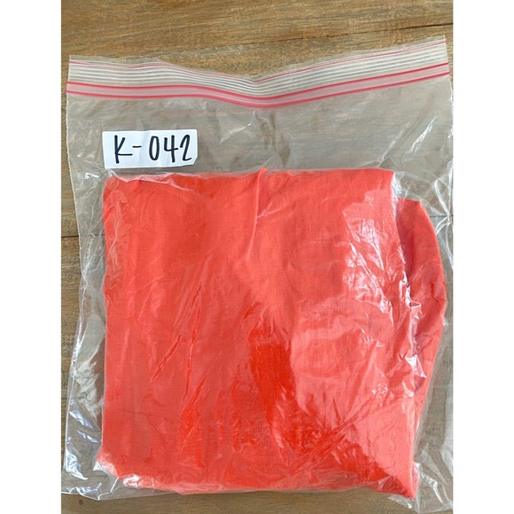 J Crew Womens 100% Linen Ruffle Mini Skirt 2 Orange Preppy Feminine A Line - Picture 10 of 10